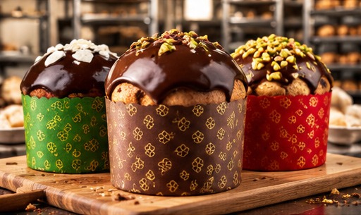 Moldes de panetón MULTIPACK con cobertura de chocolate