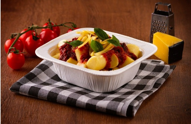 Bandeja horneable MULTIPACK con pasta y salsa